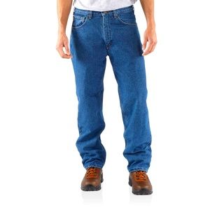 Carhartt RELAXED-FIT STRAIGHT-LEG FLEECE LINED JEANS